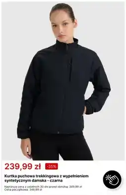 4F Kurtka puchowa trekkingowa z wypełnieniem syntetycznym damska - czarna oferta