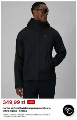 4F Kurtka softshell wiatroodporna membrana 8000 męska czarna 4F oferta