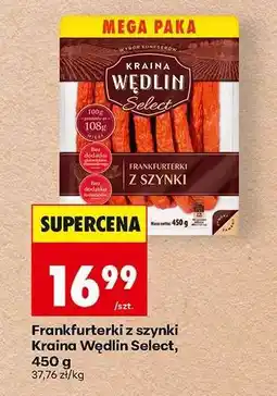 Biedronka Frankfurterki z szynki Kraina Wędlin Select, 450 g oferta