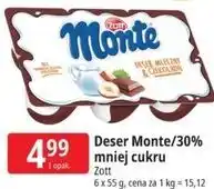 E.Leclerc Deser Monte/30% mniej cukru Zott oferta