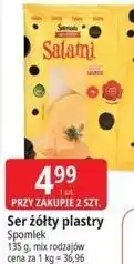 E.Leclerc Ser żółty plastry Spomlek Salami oferta