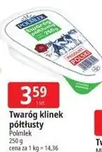 E.Leclerc Twaróg klinek półtłusty Polmlek oferta