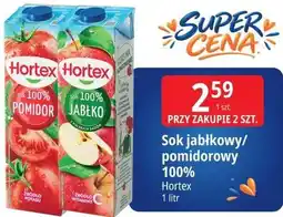 E.Leclerc Sok jabłkowy/pomidorowy 100% Hortex oferta