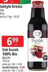 E.Leclerc Sok burak 100% Bio BioLife oferta