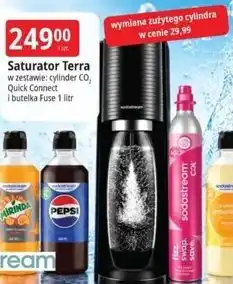 E.Leclerc Saturator Terra Sodastream w zestawie: cylinder CO2, butelka Fuse 1 litr oferta