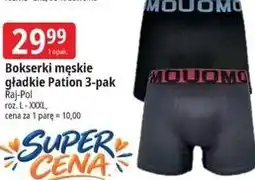 E.Leclerc Bokserki męskie gładkie Pation 3-pak Raj-Pol oferta