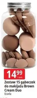 E.Leclerc Zestaw 15 gąbeczek do makijażu Brown Cream Duo Ecarla oferta