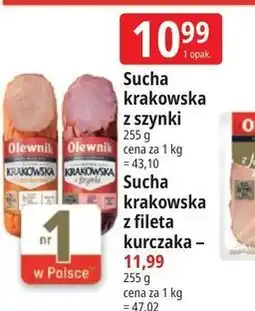 E.Leclerc Olewnik Sucha krakowska z szynki / z fileta kurczaka oferta