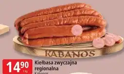 E.Leclerc Kiełbasa zwyczajna regionalna Kabanos oferta