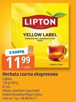 E.Leclerc Herbata czarna ekspresowa Lipton Yellow Label oferta