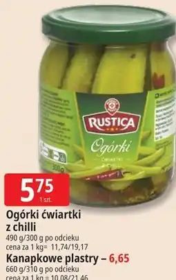 E.Leclerc Ogórki ćwiartki z chilli Rustica oferta