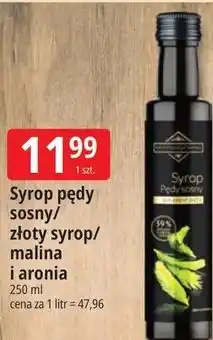 E.Leclerc Syrop pędy sosny / złoty syrop / malina i aronia Kwintesencja Smaku oferta