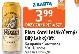 E.Leclerc Piwo Kozel Ležák/Černý/Bílý Lehký/0% oferta
