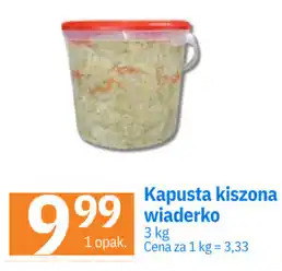 Kapusta kiszona wiaderko