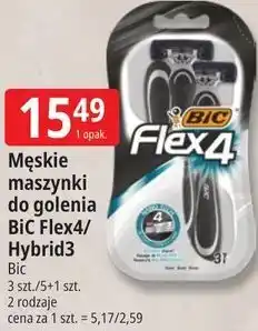 E.Leclerc Męskie maszynki do golenia BIC Flex4/ Hybrid3 oferta