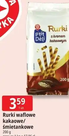 E.Leclerc Rurki waflowe kakaowe/ śmietankowe P'tit Déli oferta