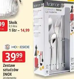 E.Leclerc Zestaw sztućców INOX HOMESIDE 24 elementy oferta