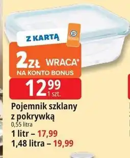 E.Leclerc Pojemnik szklany z pokrywką 0,55 litra oferta