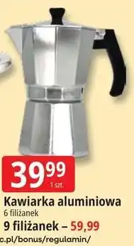E.Leclerc Kawiarka aluminiowa 6 filiżanek oferta