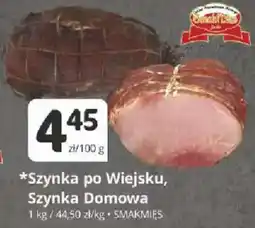 Marketvita Szynek po Wiejsku, Szynek Domowa oferta