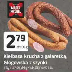 Marketvita Kiełbasa krucha z galaretką, Głogowska z szynki MADEJ WROBEL oferta