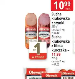 E.Leclerc Sucha krakowska z szynki Olewnik oferta