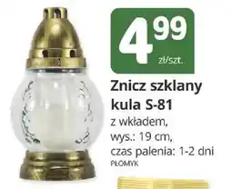 Marketvita Znicz szklany kula S-81 oferta