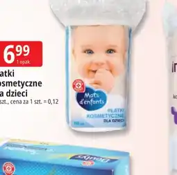 E.Leclerc Płatki kosmetyczne dla dzieci Mots d'enfants oferta