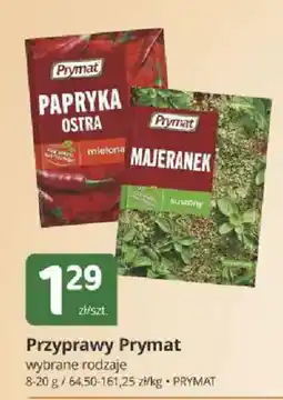 Marketvita Przyprawy Prymat wybrane rodzaje oferta