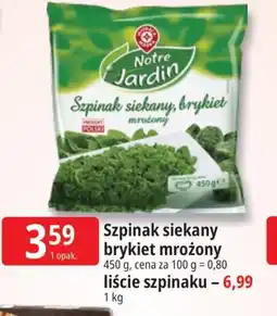 E.Leclerc Szpinak siekany brykiet mrożony oferta