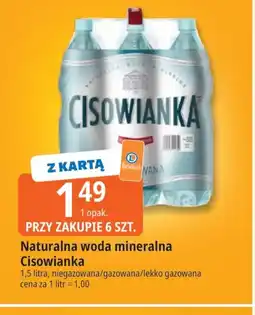 E.Leclerc Naturalna woda mineralna Cisowianka oferta