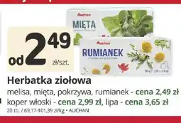 Marketvita Herbatka ziołowa lipa Auchan oferta