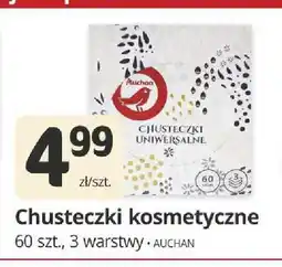 Marketvita Chusteczki kosmetyczne 3 warstwy Auchan oferta