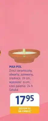 dm drogerie markt Znicz ceramiczny otwarty zalewany Max-Pol oferta