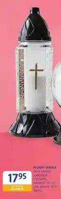 dm drogerie markt Znicz szklany z wkładem z krzyżem M-Light Candle oferta