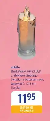 dm drogerie markt Brokatowy wkład LED z efektem ciepłego światła z bateriami Aa Subito oferta