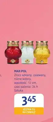 dm drogerie markt Znicz szklany zalewany Max-Pol oferta