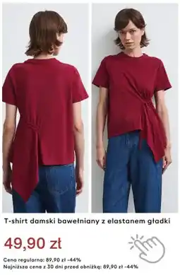 Medicine T-shirt damski bawełniany z elastanem gładki oferta