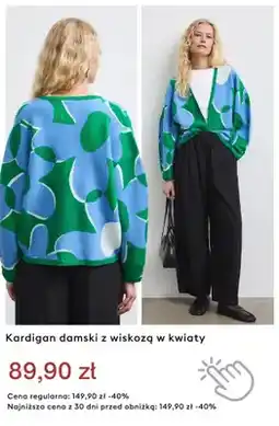 Medicine Kardigan damski z wiskozą w kwiaty oferta