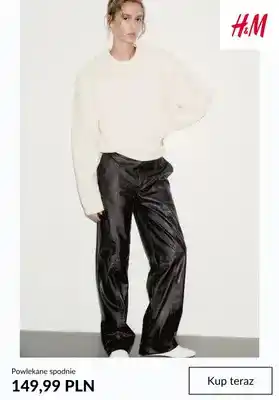 Powlekane spodnie H & M
