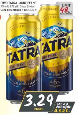 Słoneczko Piwo Tatra Jasne Pełne oferta