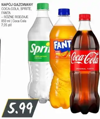Napój gazowany Coca-Cola, Sprite, Fanta