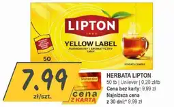 Słoneczko Herbata Lipton Yellow Label oferta