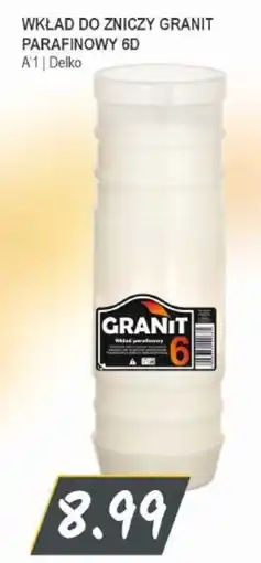Słoneczko Wkład do zniczy granit parafinowy 6D oferta