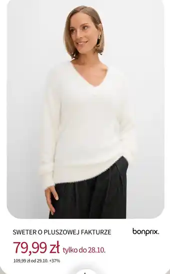 SWETER O PLUSZOWEJ FAKTURZE