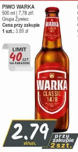 Słoneczko Piwo Warka Classic 1478 oferta