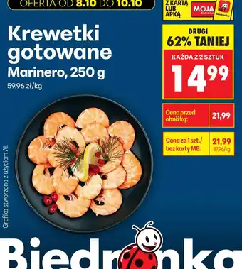 Biedronka Krewetki gotowane Marinero oferta