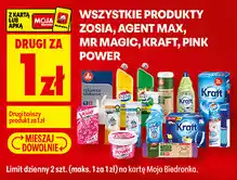 Biedronka Produkty do sprzątania Zosia, Agent Max, Mr Magic, Kraft, Pink Power oferta