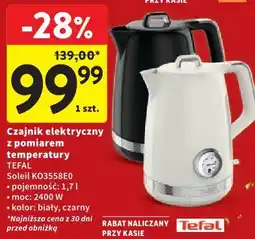 Intermarche Czajnik elektryczny z pomiarem temperatury TEFAL Soleil KO3558E0 oferta