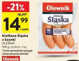 Intermarche Kiełbasa Śląska z Szynki Olewnik oferta